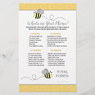 Gele Gele Bumble Bee wat in Uw Spel van de Telefoo