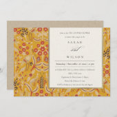  Gele Gele Floral Pacock Couples Shower Kaart (Voorkant / Achterkant)