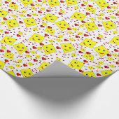 Gele gele inkten van glanzend papier (Hoek)