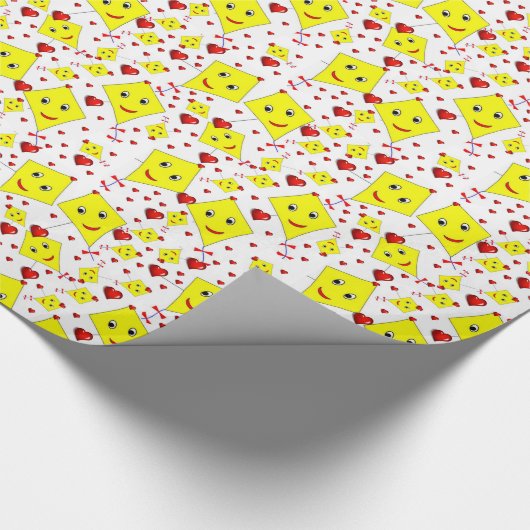 Gele gele inkten van glanzend papier (Hoek)