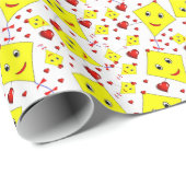 Gele gele inkten van glanzend papier (Rol Hoek)