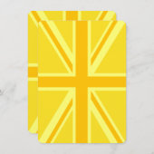 Gele Gele Union Jack British Flag Background (Voorkant / Achterkant)