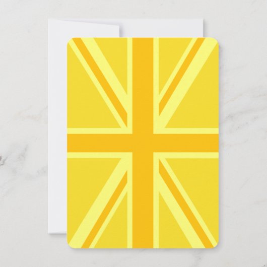 Gele Gele Union Jack British Flag Background (Achterkant)