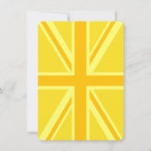 Gele Gele Union Jack British Flag Background (Voorkant)