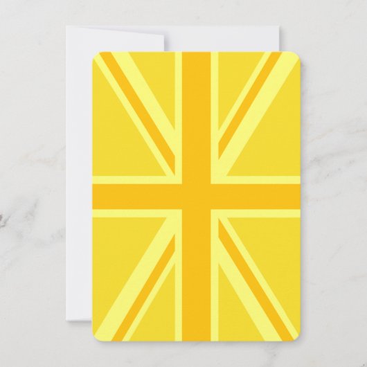Gele Gele Union Jack British Flag Background (Voorkant)
