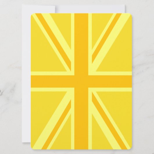 Gele Gele Union Jack British Flag Background (Achterkant)