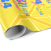 Gele Gele Union Jack British Flag Background Cadeaupapier (Rol Hoek)