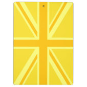 Gele Gele Union Jack British Flag Background Klembord (Achterkant)