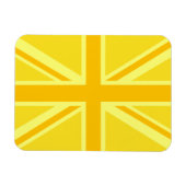 Gele Gele Union Jack British Flag Background Magneet (Horizontaal)