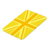 Gele Gele Union Jack British Flag Background Magneet (Linkerzijde)