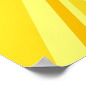 Gele Gele Union Jack British Flag Background Poster (Hoek)