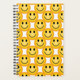 Gele Gelukkig Gezicht Emoji Notitieboek Planner