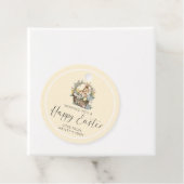 Gele Gelukkige Paashaas Bedankjes Labels (In situ)