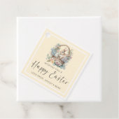 Gele Gelukkige Paashaas Bedankjes Labels (In situ)