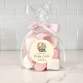 Gele Gelukkige Paashaas Ronde Sticker