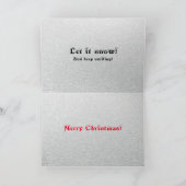 Gele geluksantenne-topper, pluizige sneeuwhoed feestdagen kaart (Binnen)