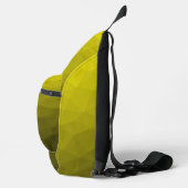 Gele geometrische meshpatroon met gradiënt sling bag (Rechts)