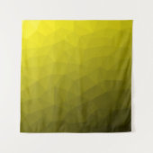 Gele geometrische meshpatroon met gradiënt wandkleed (Voorkant)