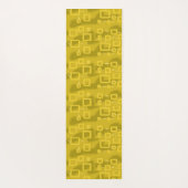 Gele Geometrische Yogamat (Achterkant)