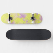 Gele geometrische zalen persoonlijk skateboard (Horizontaal)