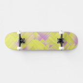 Gele geometrische zalen persoonlijk skateboard (Horizontaal)
