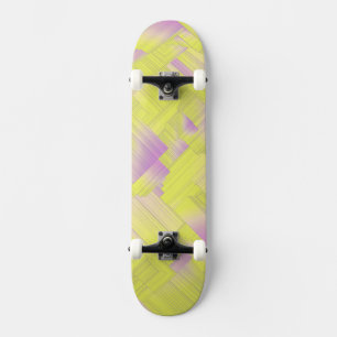 Gele geometrische zalen persoonlijk skateboard