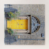 Gele Georgische deur in Dublin Legpuzzel (Horizontaal)