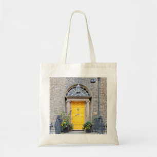 Gele Georgische deur in Dublin Tote Bag