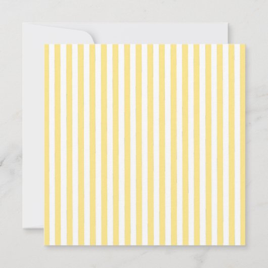 Gele Geperste Wilde Bloem Boho Bruidsdouche Kaart (Achterkant)