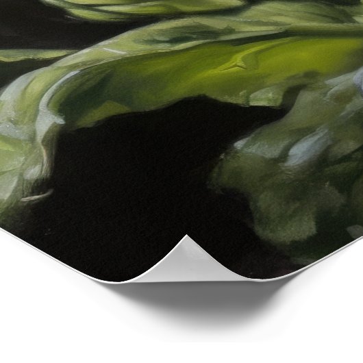 Gele Gerbera Daisy Art Print Poster (Hoek)