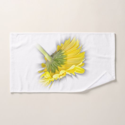 gele gerbera daisy bad handdoek (Handdoek)