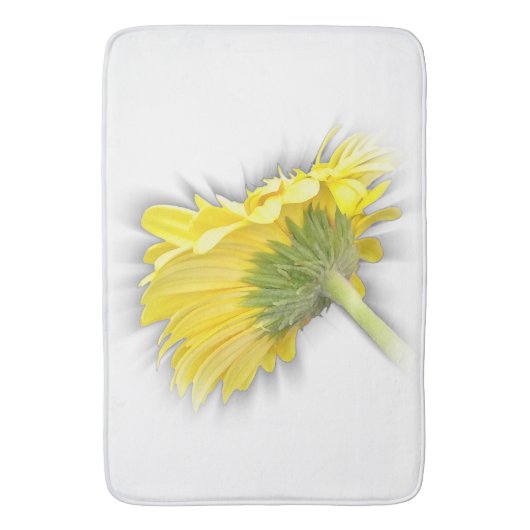 gele gerbera daisy badmat (Voorkant Verticaal)