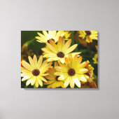 Gele Gerbera Daisy Bloemen Canvas Art (Voorkant)