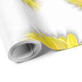 gele gerbera daisy cadeaupapier (Rol Hoek)