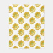 Gele gerbera daisy fleece deken (Voorkant)