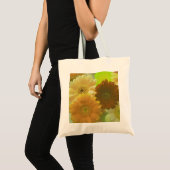 Gele Gerbera Daisy Flowers Art Canvas tassen (Voorkant (product))