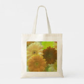 Gele Gerbera Daisy Flowers Art Canvas tassen (Achterkant)