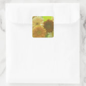 Gele Gerbera Daisy Flowers Art Sticker Decals (Tas)
