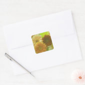 Gele Gerbera Daisy Flowers Art Sticker Decals (Envelop)