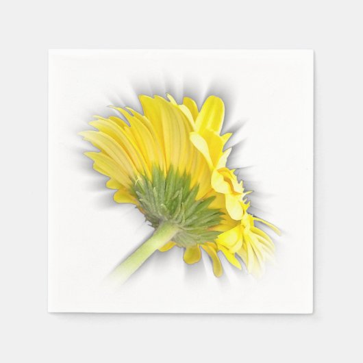 gele gerbera daisy servet (Voorkant)