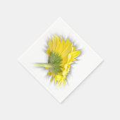 gele gerbera daisy servet (Hoek)