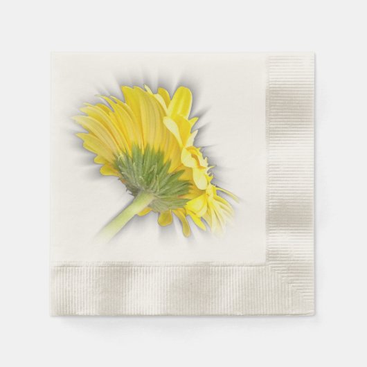 gele gerbera daisy servet (Voorkant)