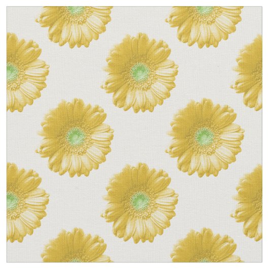 Gele gerbera daisy stof (Close Up)