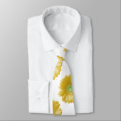 Gele gerbera daisy stropdas (Gebonden)