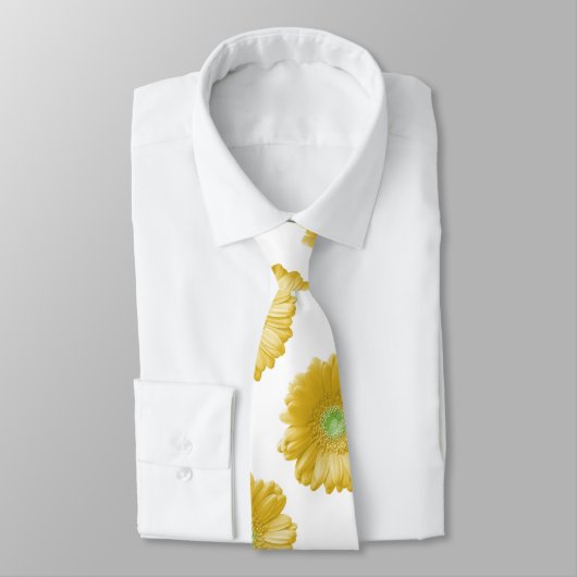 Gele gerbera daisy stropdas (Gebonden)