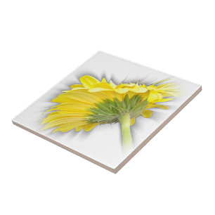 gele gerbera daisy tegeltje