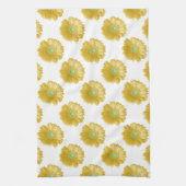 Gele gerbera daisy theedoek (Verticaal)