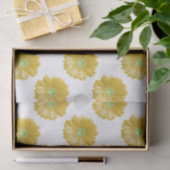 Gele gerbera daisy tissuepapier (Geschenk)