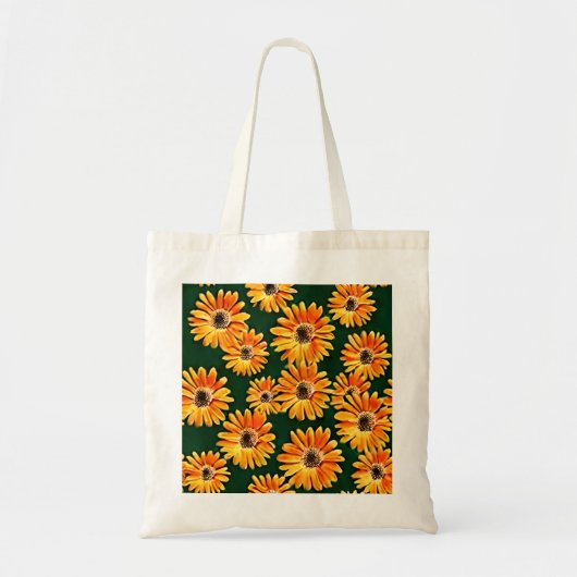 Gele gerbera madeliefje canvas tas (Voorkant)