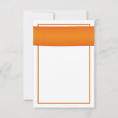 Gele Gerbera met Oranje lint Beantwoorden Kaart 2 (Achterkant)